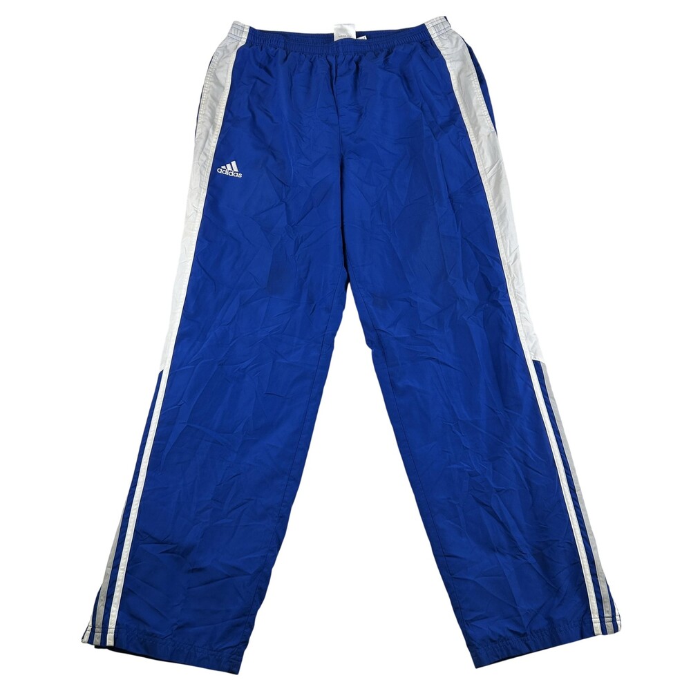Vintage Adidas Pants Mens Medium Clima Cool Mesh Lined Zip Track Side Stripe Y2K